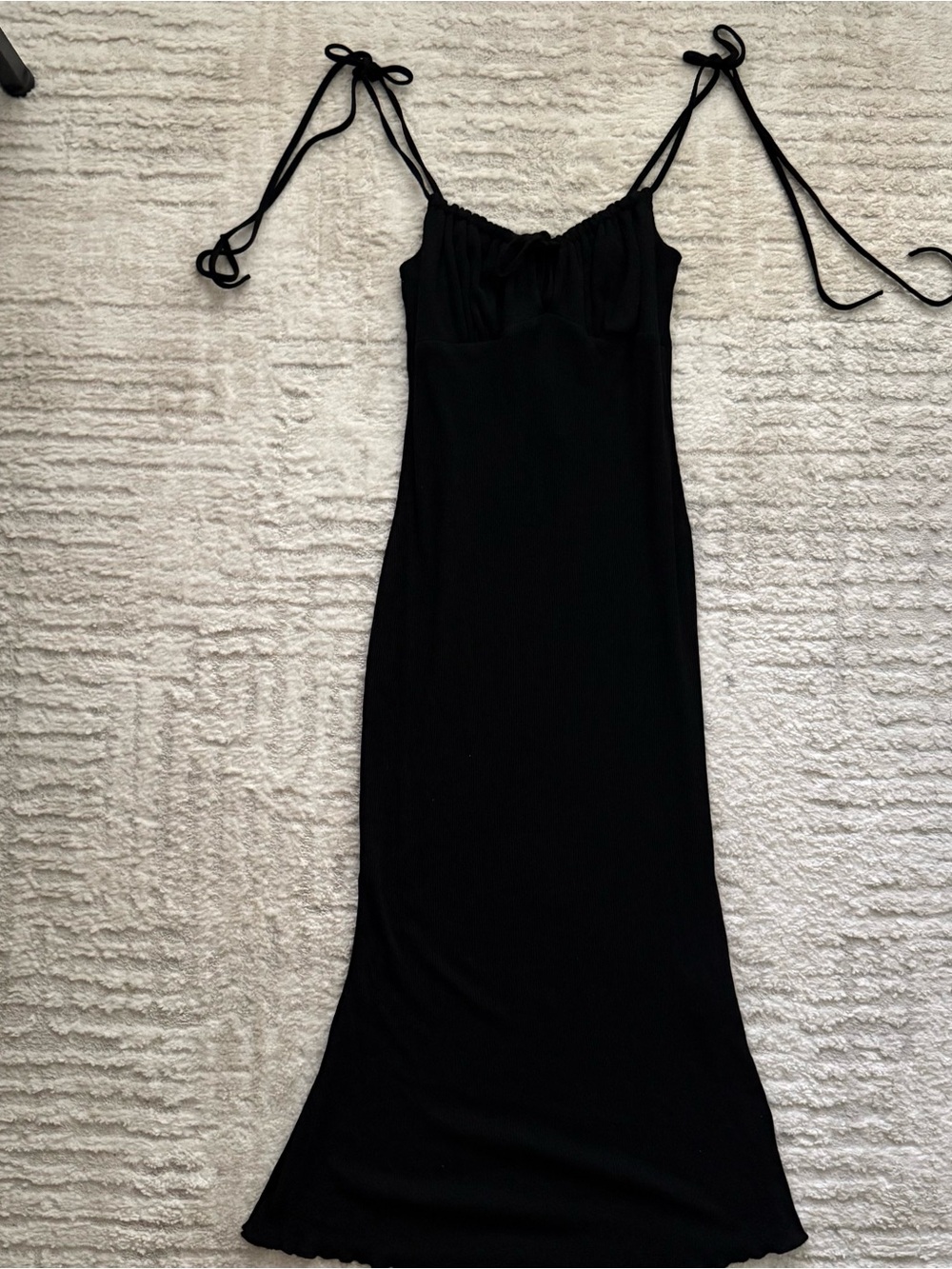 Black midi dress